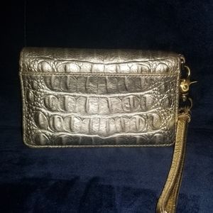 BRAHMIN METALLIC GOLD WALLET